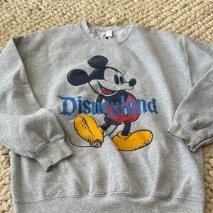 Vintage Disneyland Gray Mickey Mouse Sweater women’s medium
